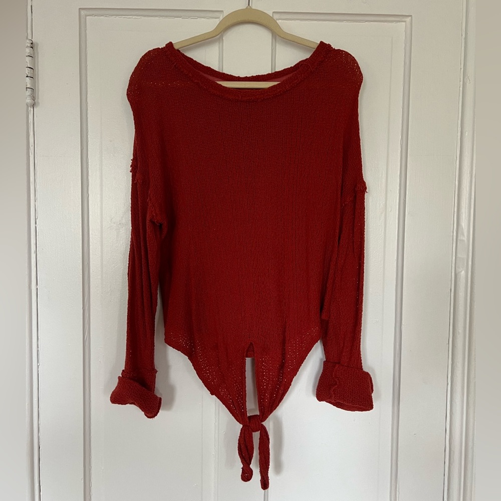 FP Beach burnt orange sweater